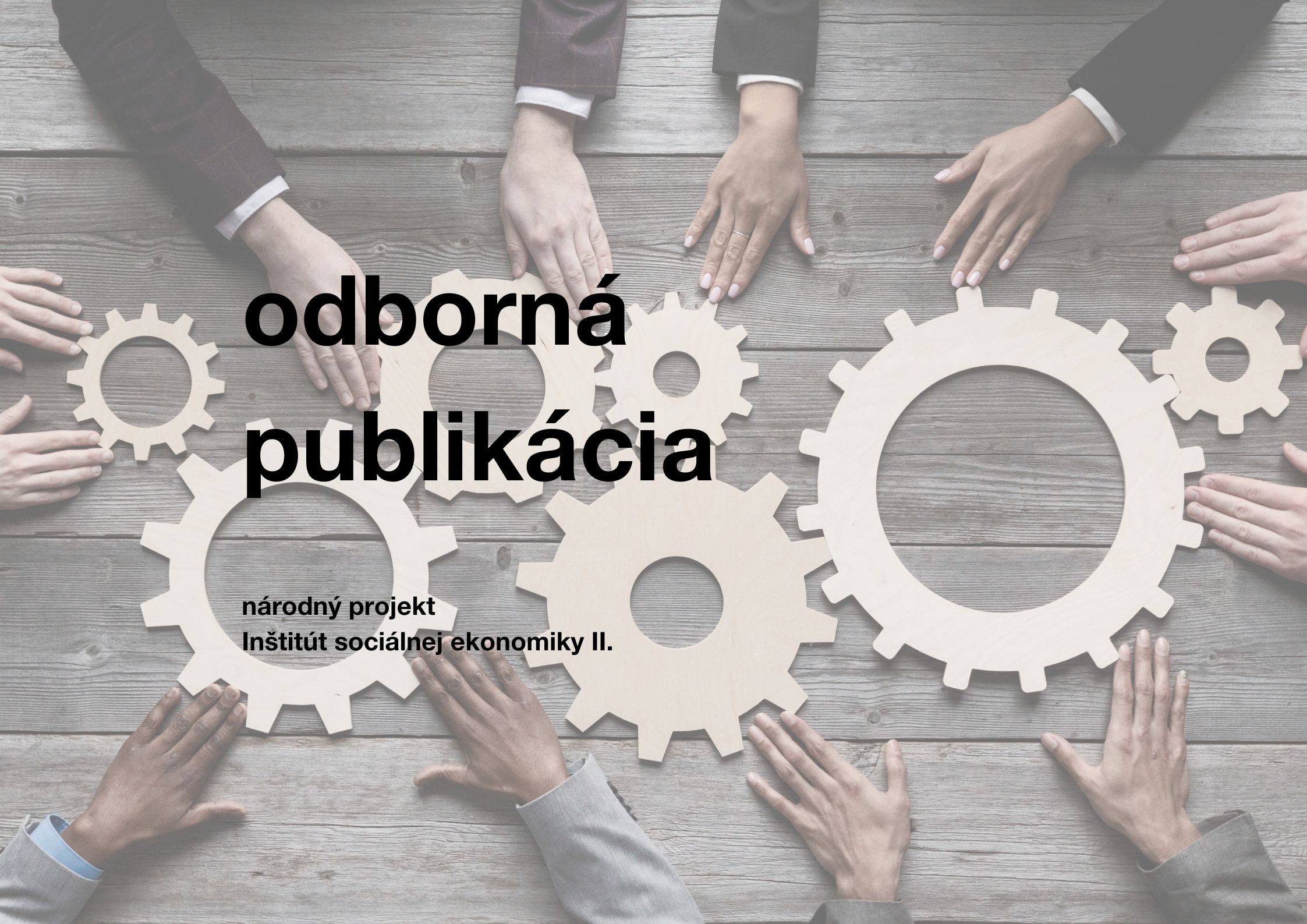 Ilustračný obrázok - NP ISE II. - odborná publikácia