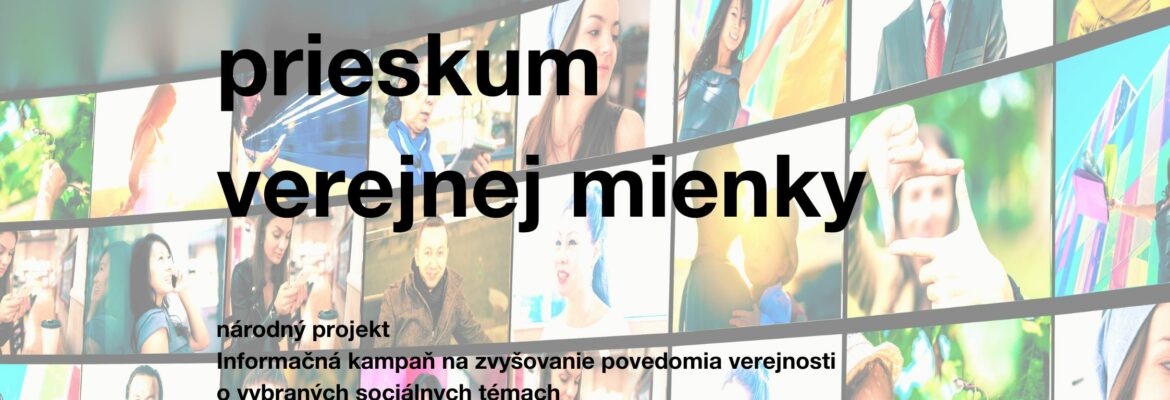 Ilustračný obrázok - NP Kampaň - prieskum verejnej mienky