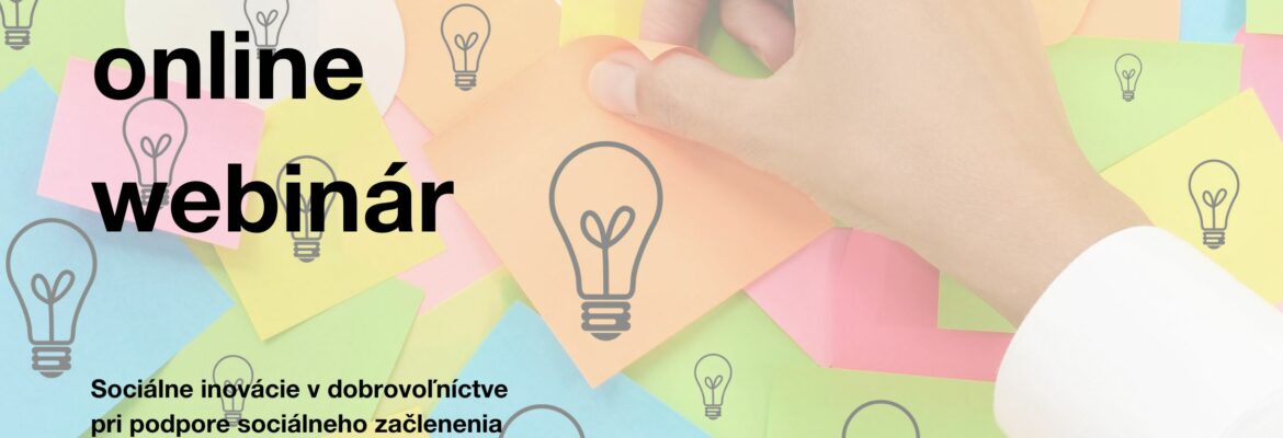 Sociálne inovácie v dobrovoľníctve pri podpore sociálneho začlenenia - ilustračný obrázok