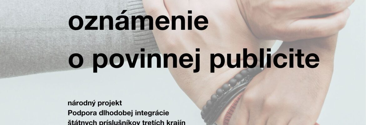 NP PDI - oznámenie o povinnej publicite - ilustračný obrázok